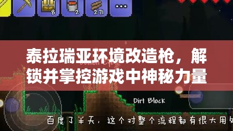 泰拉瑞亚环境改造枪，解锁并掌控游戏中神秘力量的终极钥匙