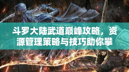 斗罗大陆武道巅峰攻略，资源管理策略与技巧助你攀登武道极致