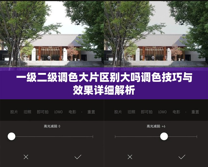 一级二级调色大片区别大吗调色技巧与效果详细解析