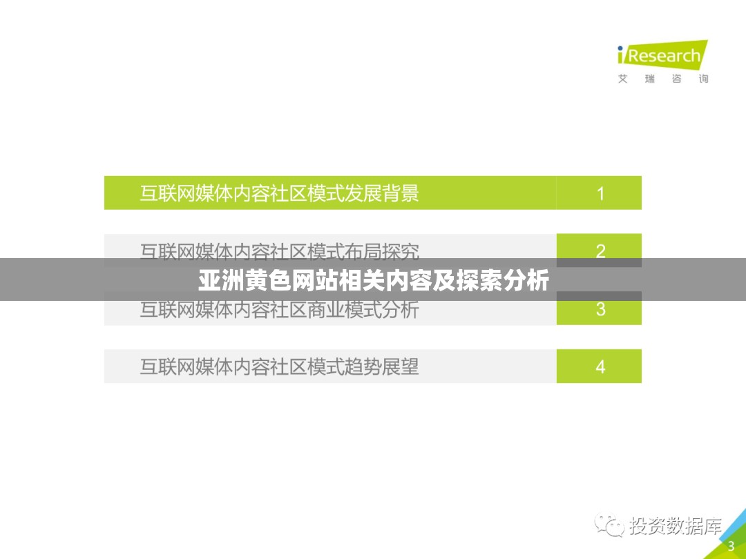 亚洲黄色网站相关内容及探索分析