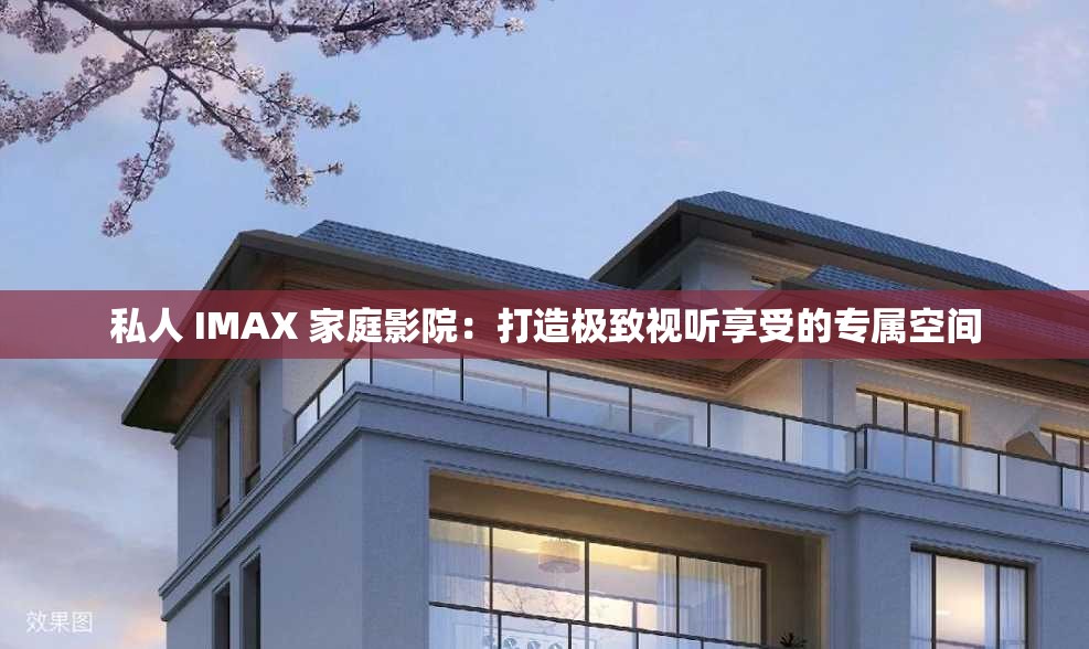 私人 IMAX 家庭影院：打造极致视听享受的专属空间