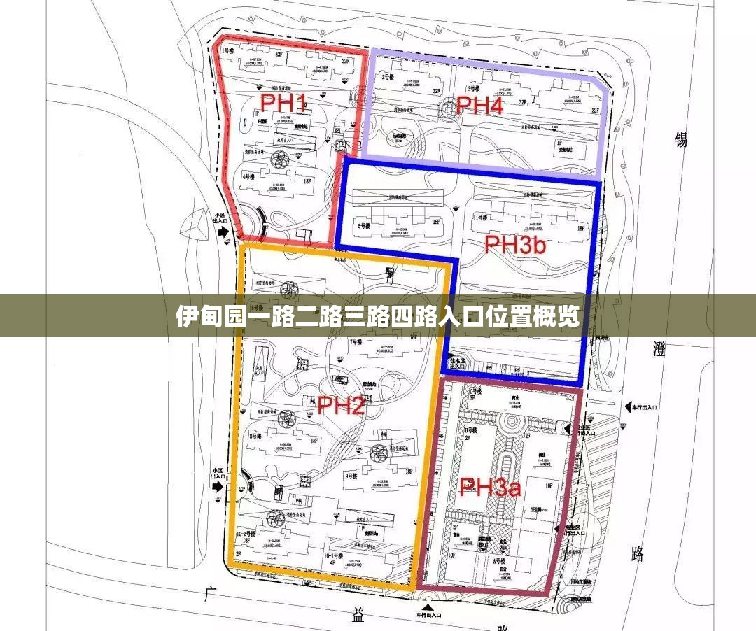 伊甸园一路二路三路四路入口位置概览