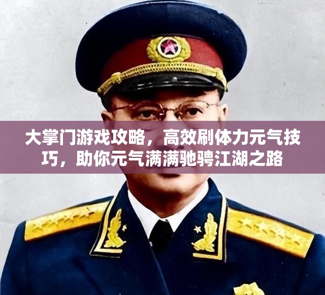 大掌门游戏攻略，高效刷体力元气技巧，助你元气满满驰骋江湖之路