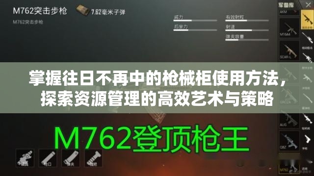 掌握往日不再中的枪械柜使用方法，探索资源管理的高效艺术与策略