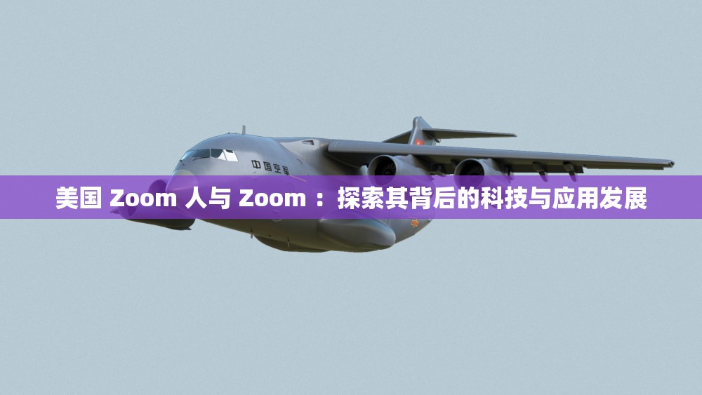 美国 Zoom 人与 Zoom ：探索其背后的科技与应用发展