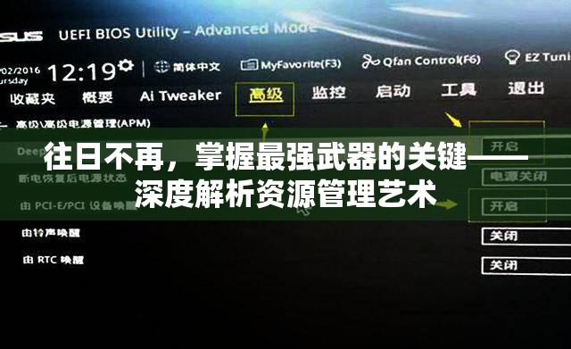 往日不再，掌握最强武器的关键——深度解析资源管理艺术