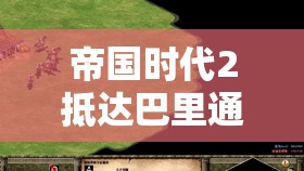 帝国时代2抵达巴里通关全攻略，高效资源管理、必备技巧与制胜策略详解