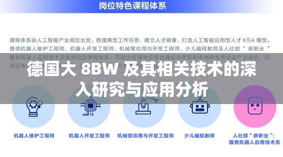 德国大 8BW 及其相关技术的深入研究与应用分析