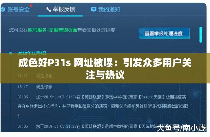 成色好P31s 网址被曝：引发众多用户关注与热议