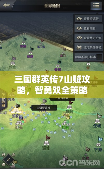 三国群英传7山贼攻略，智勇双全策略，助你平定山林之乱