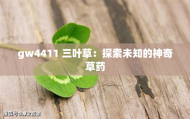 gw4411 三叶草：探索未知的神奇草药