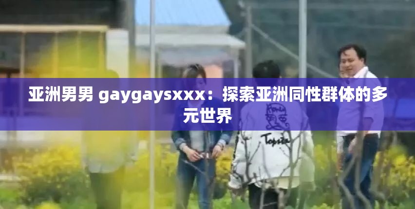 亚洲男男 gaygaysxxx：探索亚洲同性群体的多元世界