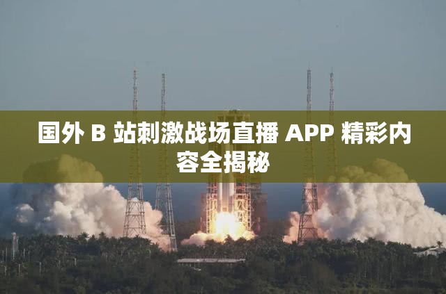 国外 B 站刺激战场直播 APP 精彩内容全揭秘