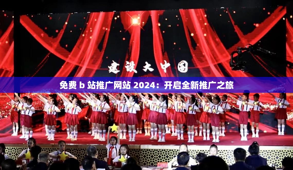 免费 b 站推广网站 2024：开启全新推广之旅