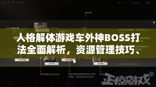 人格解体游戏车外神BOSS打法全面解析，资源管理技巧、避免浪费策略及价值最大化攻略