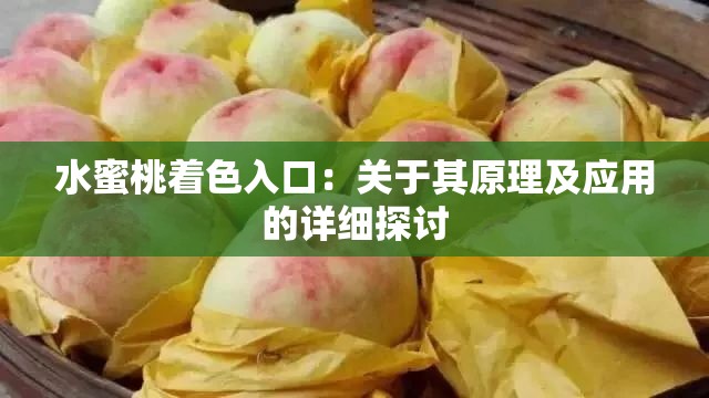 水蜜桃着色入口：关于其原理及应用的详细探讨