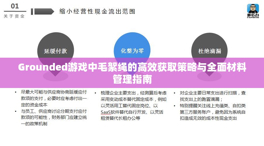 Grounded游戏中毛絮绳的高效获取策略与全面材料管理指南