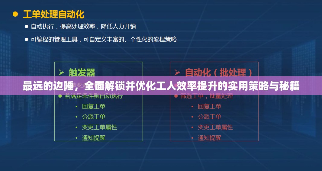 最远的边陲，全面解锁并优化工人效率提升的实用策略与秘籍