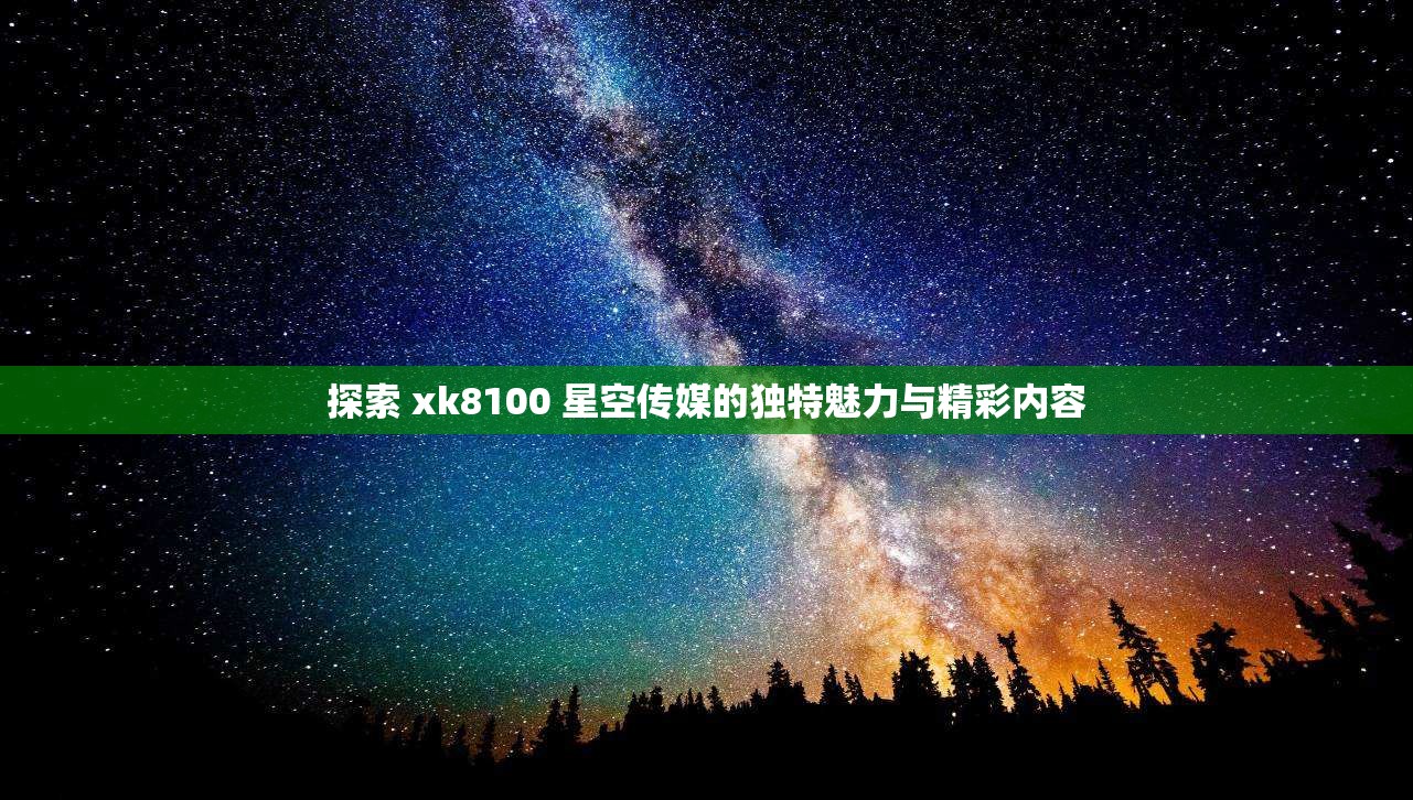 探索 xk8100 星空传媒的独特魅力与精彩内容