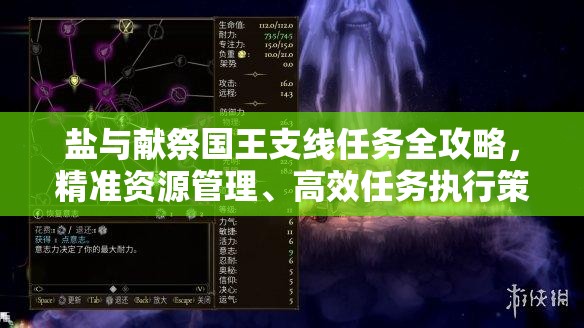 盐与献祭国王支线任务全攻略，精准资源管理、高效任务执行策略及避免资源浪费指南