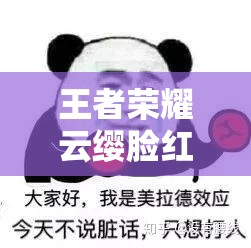 王者荣耀云缨脸红流眼泪表情-令人心动又心疼的瞬间