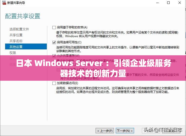 日本 Windows Server ：引领企业级服务器技术的创新力量