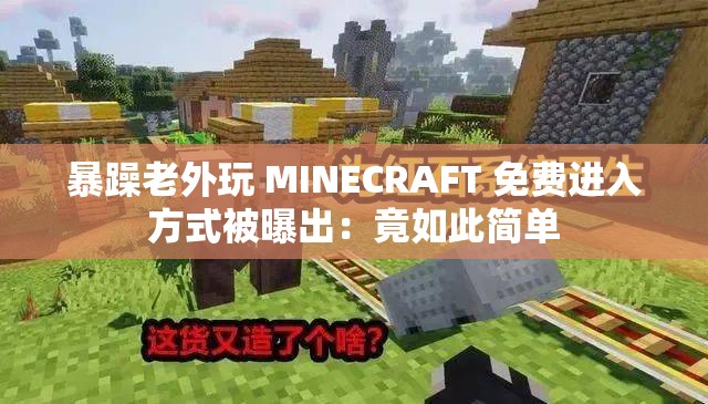 暴躁老外玩 MINECRAFT 免费进入方式被曝出：竟如此简单