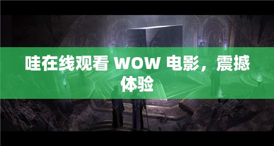 哇在线观看 WOW 电影，震撼体验