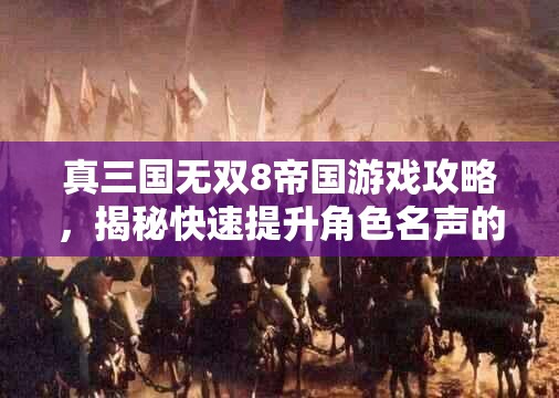 真三国无双8帝国游戏攻略，揭秘快速提升角色名声的独门技巧与秘籍