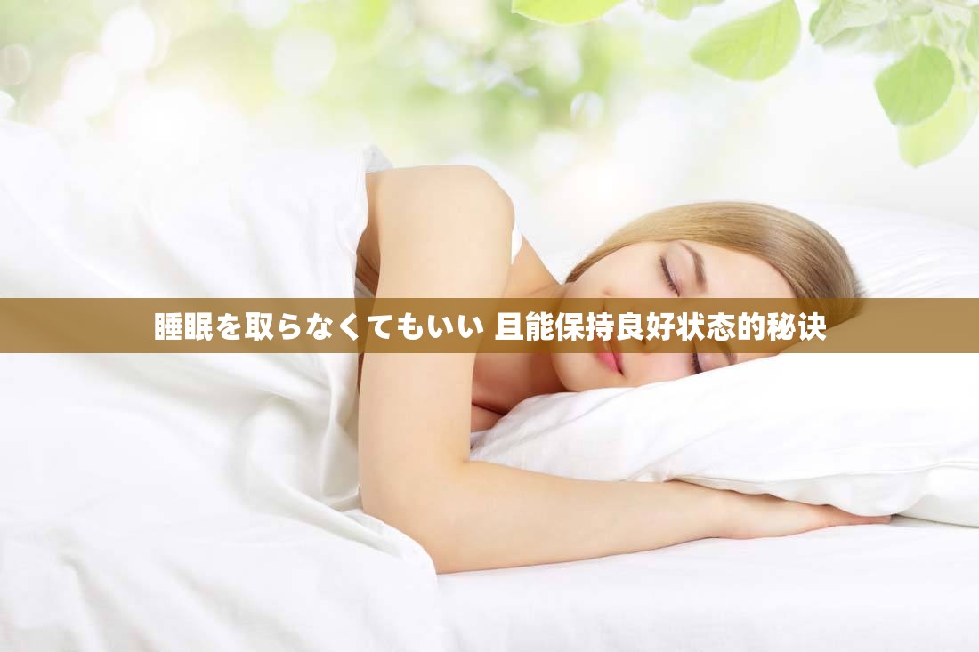 睡眠を取らなくてもいい 且能保持良好状态的秘诀