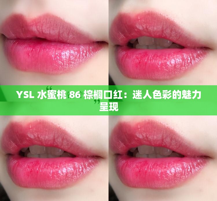 YSL 水蜜桃 86 棕榈口红：迷人色彩的魅力呈现