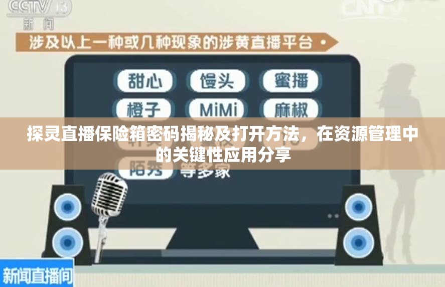 探灵直播保险箱密码揭秘及打开方法，在资源管理中的关键性应用分享