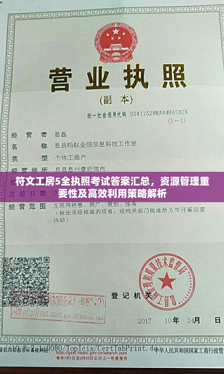 符文工房5全执照考试答案汇总，资源管理重要性及高效利用策略解析