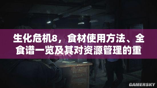 生化危机8，食材使用方法、全食谱一览及其对资源管理的重要性与高效策略解析