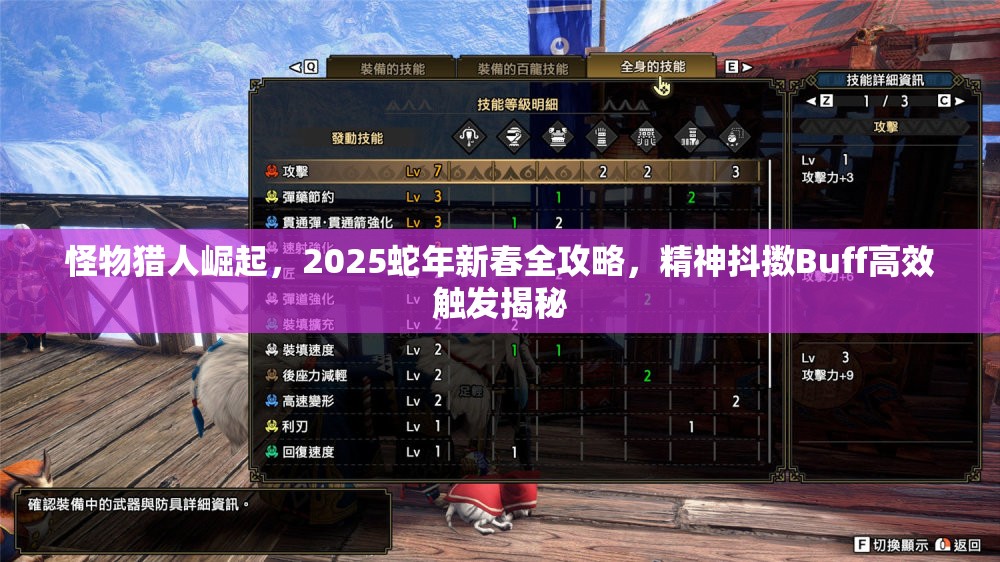 怪物猎人崛起，2025蛇年新春全攻略，精神抖擞Buff高效触发揭秘