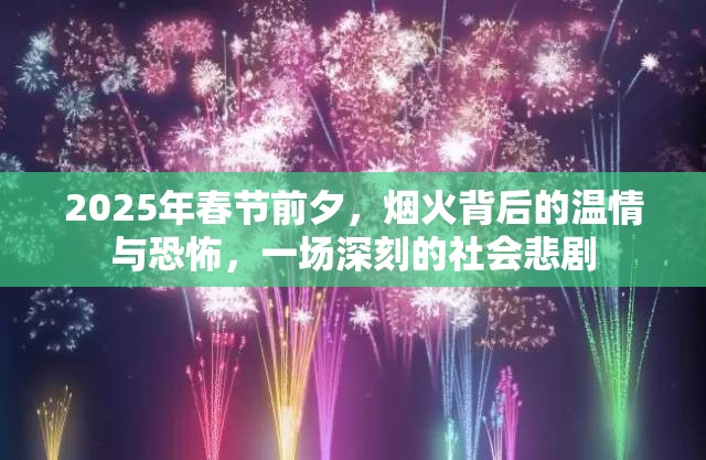 2025年春节前夕，烟火背后的温情与恐怖，一场深刻的社会悲剧