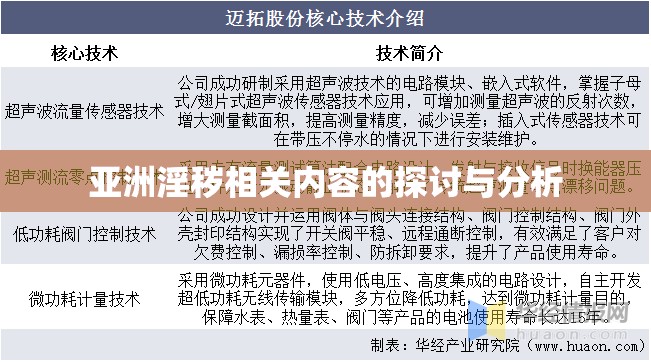 亚洲淫秽相关内容的探讨与分析