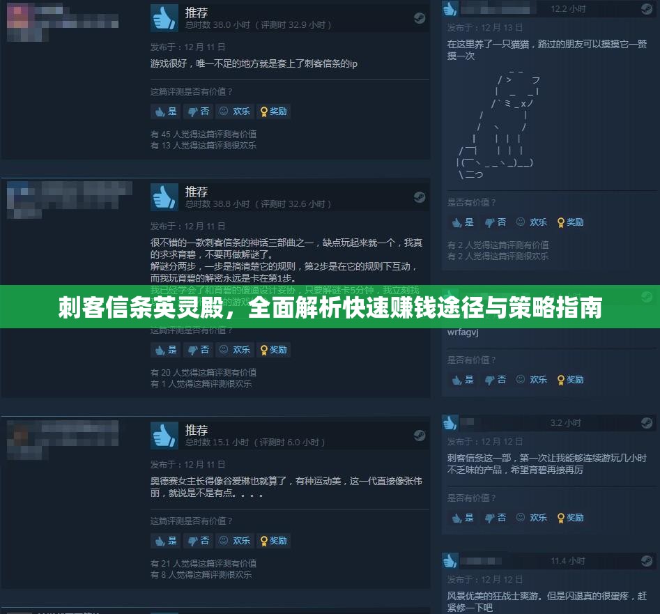 刺客信条英灵殿，全面解析快速赚钱途径与策略指南