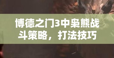 博德之门3中枭熊战斗策略，打法技巧全面解析与资源管理要点