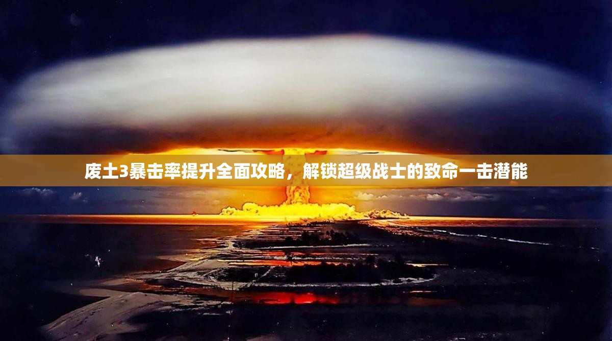 废土3暴击率提升全面攻略，解锁超级战士的致命一击潜能