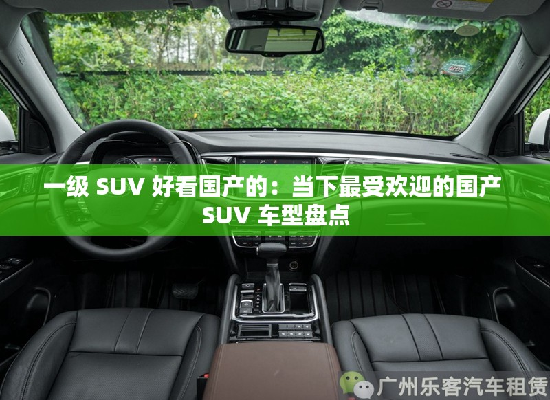 一级 SUV 好看国产的：当下最受欢迎的国产 SUV 车型盘点