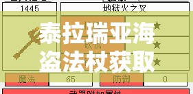 泰拉瑞亚海盗法杖获取攻略及游戏中资源管理技巧详解