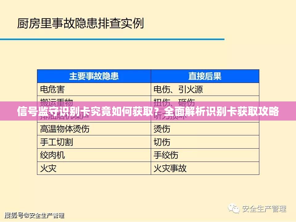 信号监守识别卡究竟如何获取？全面解析识别卡获取攻略