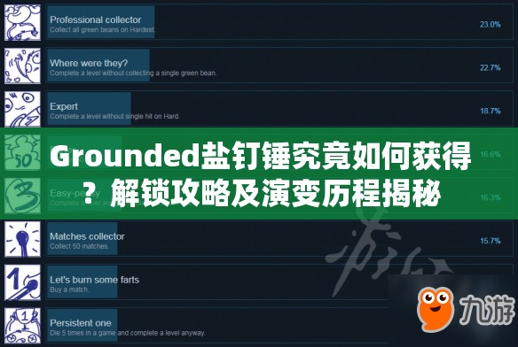 Grounded盐钉锤究竟如何获得？解锁攻略及演变历程揭秘