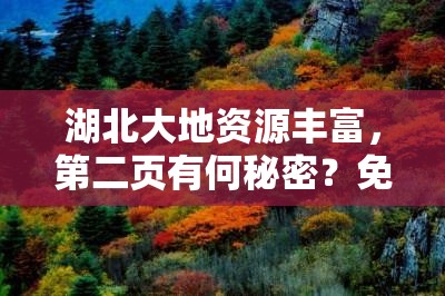 湖北大地资源丰富，第二页有何秘密？免费揭秘，一探究竟