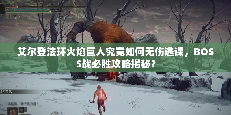 艾尔登法环火焰巨人究竟如何无伤逃课，BOSS战必胜攻略揭秘？