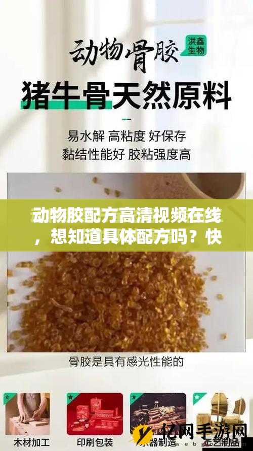 动物胶配方高清视频在线，想知道具体配方吗？快来一探究竟吧