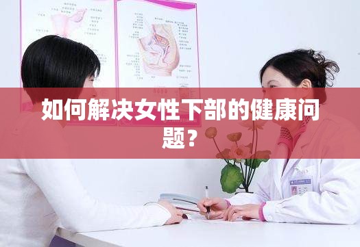 如何解决女性下部的健康问题？