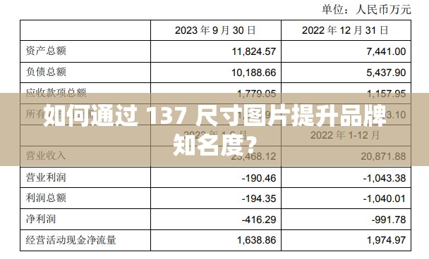 如何通过 137 尺寸图片提升品牌知名度？