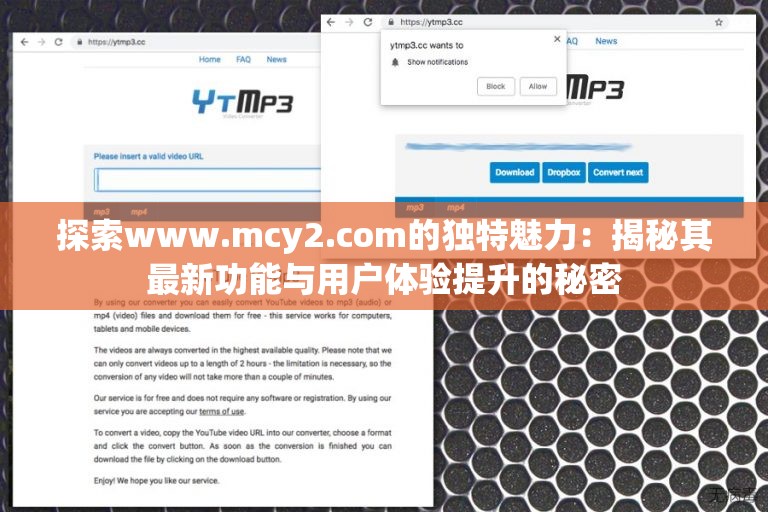 探索www.mcy2.com的独特魅力：揭秘其最新功能与用户体验提升的秘密